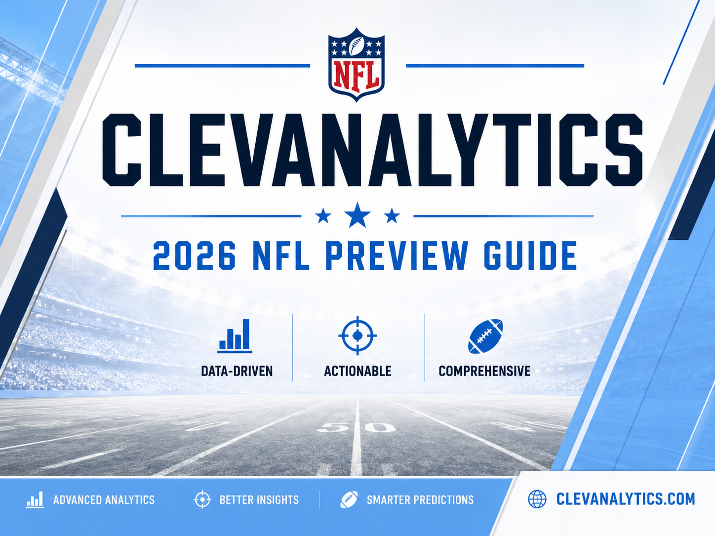 ClevAnalytics 2025 NFL Season Preview Guide cover